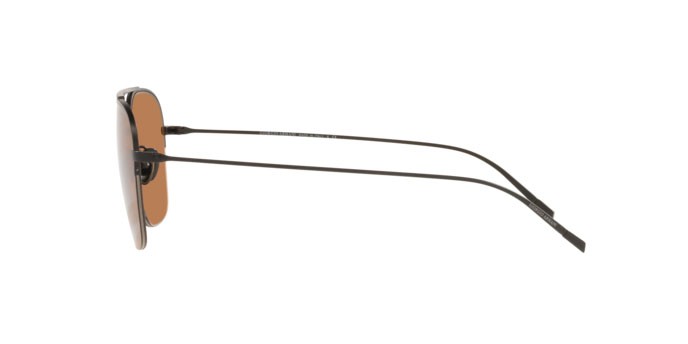 Sonnenbrillen Giorgio Armani AR 6124 (300173) farbe matte black form quadratisch gläser brown
