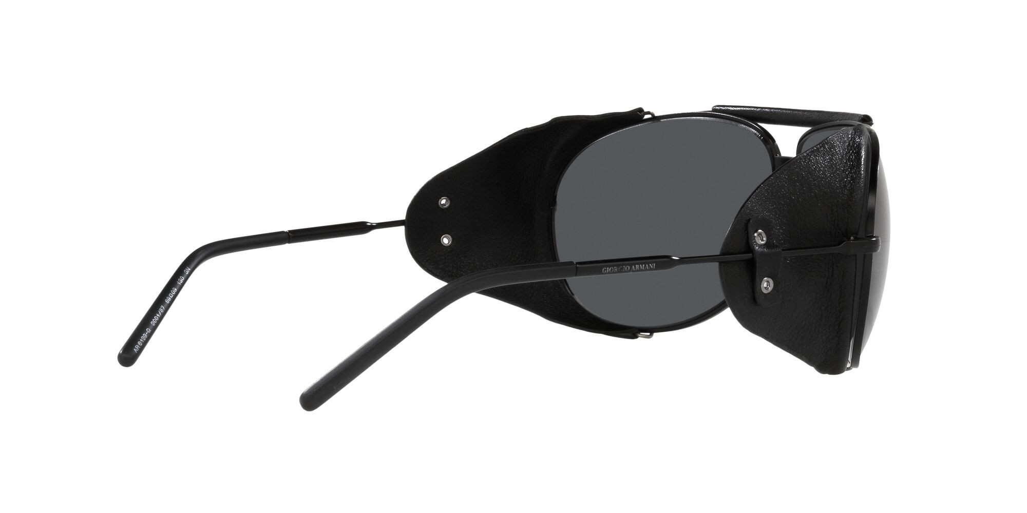Sonnenbrillen Giorgio Armani AR 6139Q (300187) farbe nero opaco form aviator gläser grigio scuro