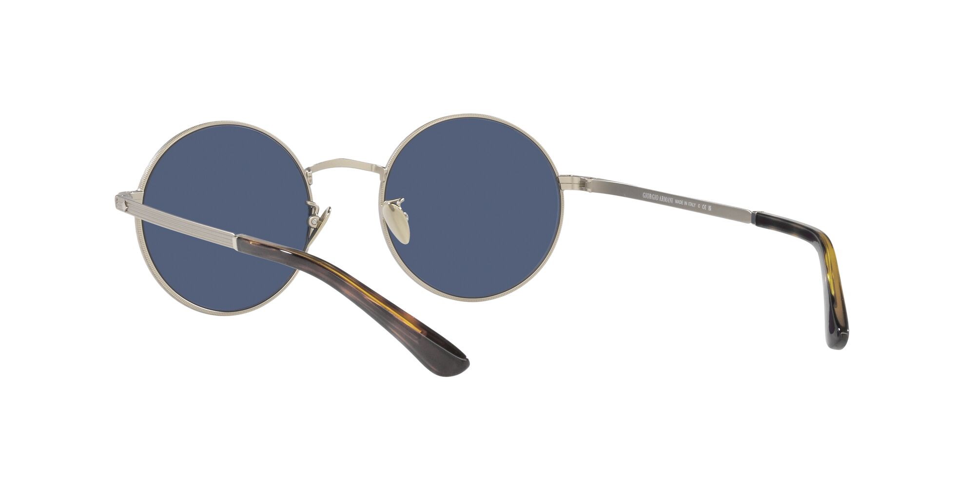 Sonnenbrillen Giorgio Armani AR 6140 (300280) farbe oro pallido opaco form rund gläser blu scuro