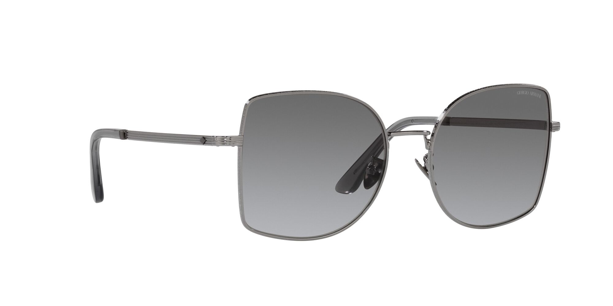 Sunglasses Giorgio Armani AR 6141 (301011) color gunmetal shape square lenses grigio sfumato
