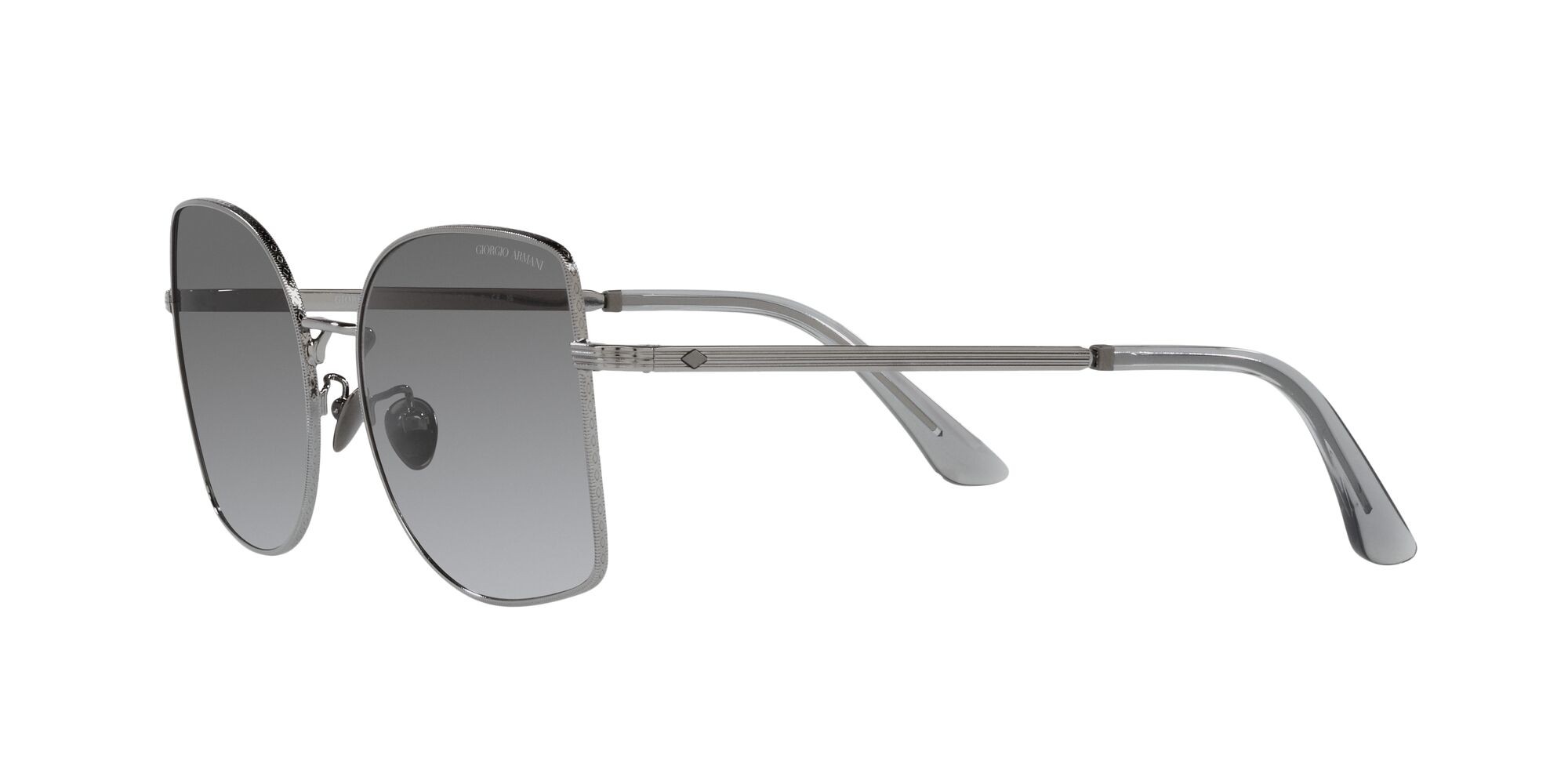 Sunglasses Giorgio Armani AR 6141 (301011) color gunmetal shape square lenses grigio sfumato