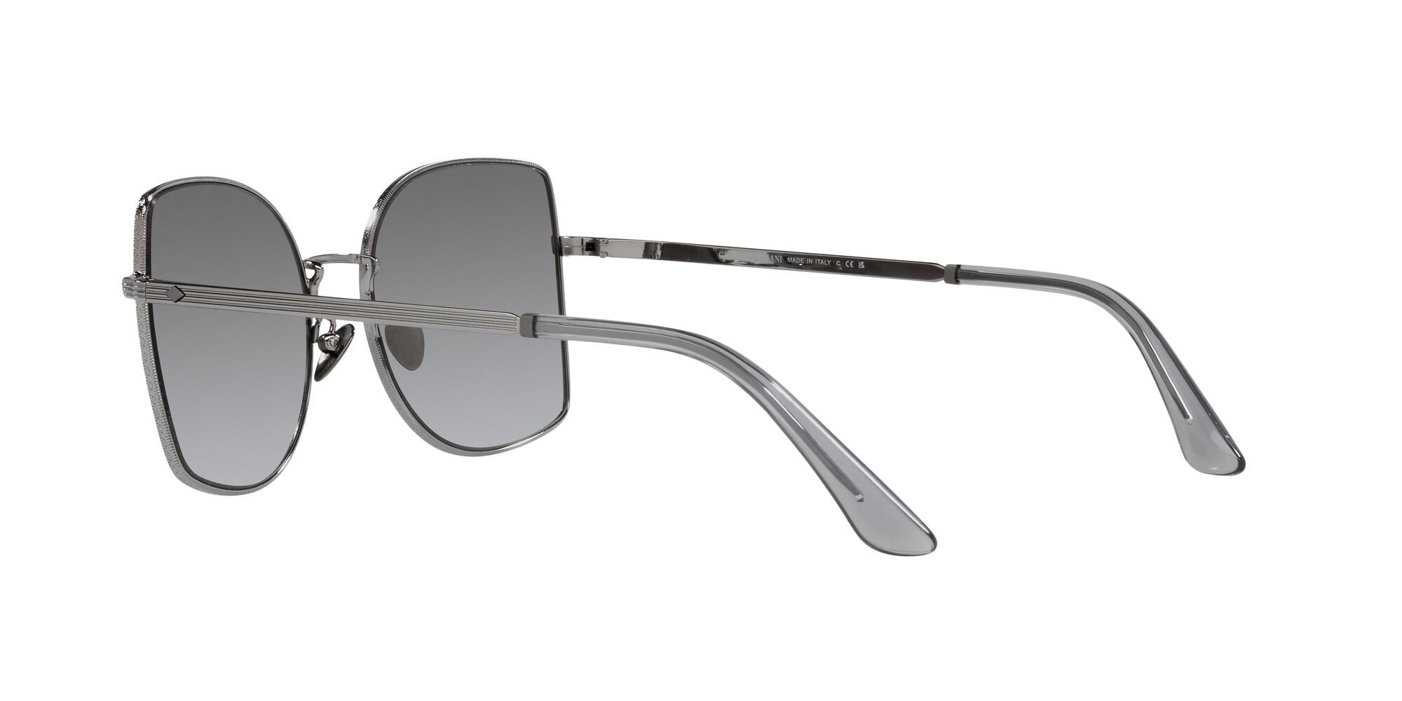 Sunglasses Giorgio Armani AR 6141 (301011) color gunmetal shape square lenses grigio sfumato