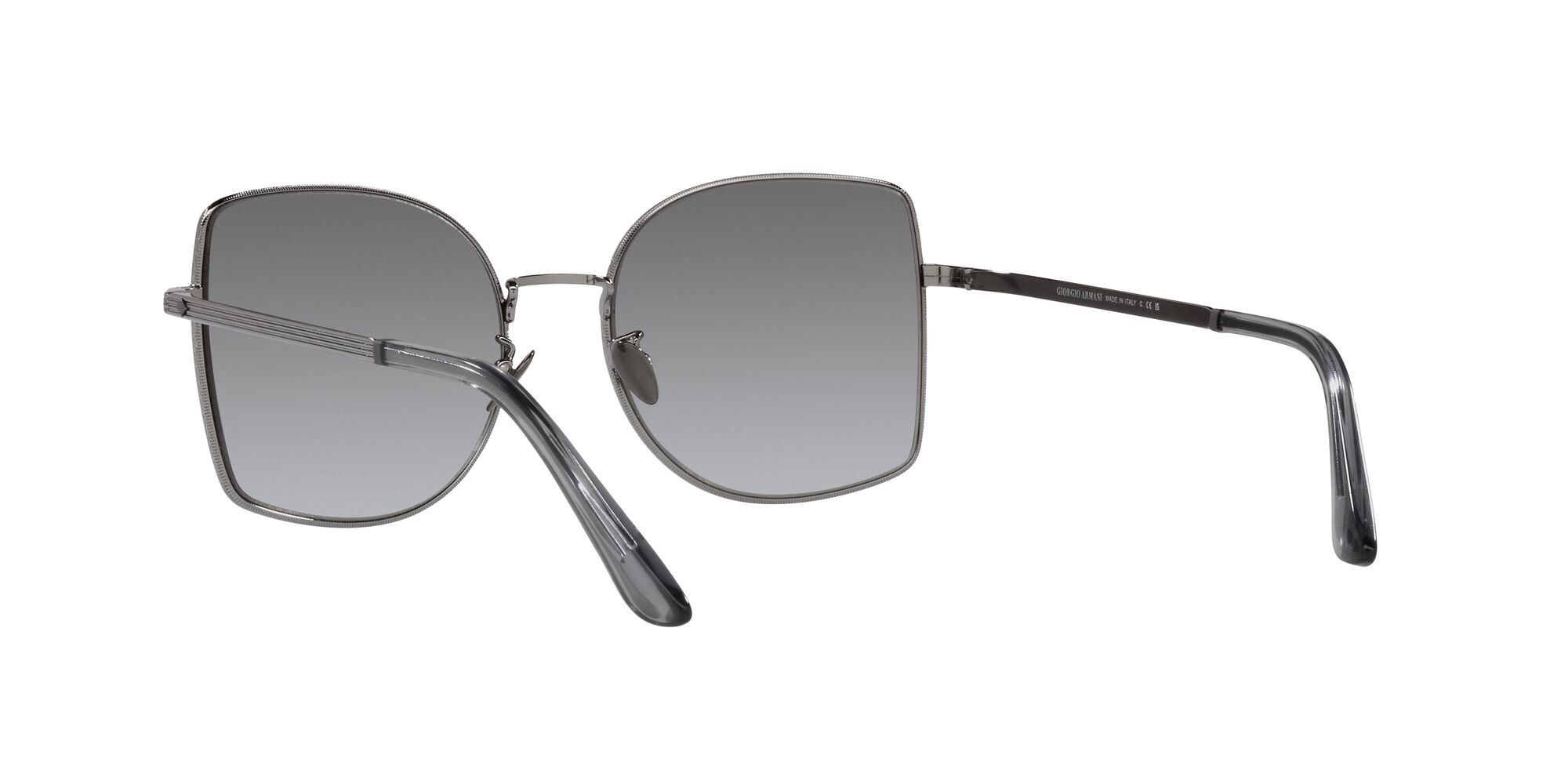 Sunglasses Giorgio Armani AR 6141 (301011) color gunmetal shape square lenses grigio sfumato