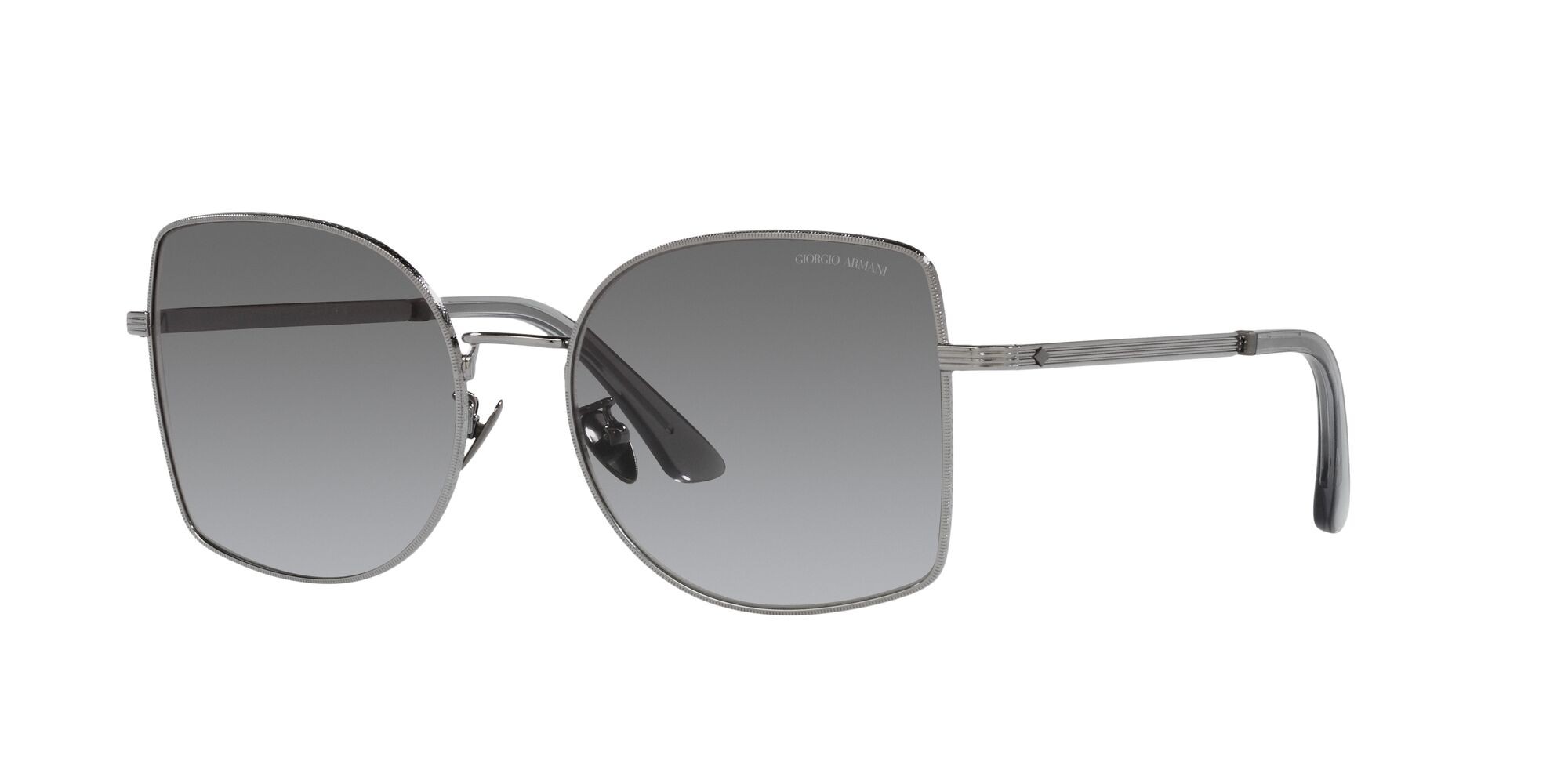 Sunglasses Giorgio Armani AR 6141 (301011) color gunmetal shape square lenses grigio sfumato