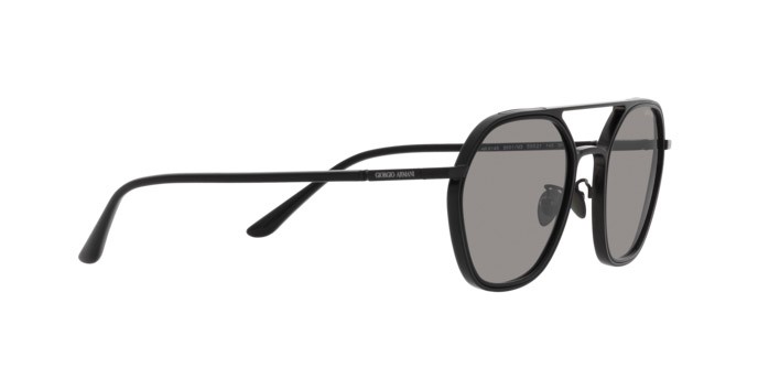 Sonnenbrillen Giorgio Armani AR 6145 (3001M3) farbe nero opaco form quadratisch gläser photocromatic grey