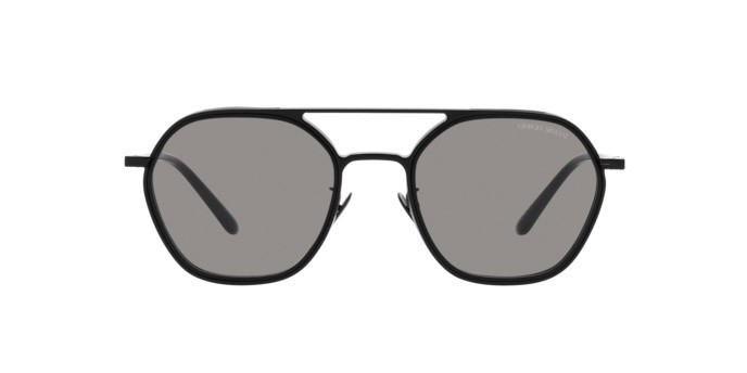 Sonnenbrillen Giorgio Armani AR 6145 (3001M3) farbe nero opaco form quadratisch gläser photocromatic grey