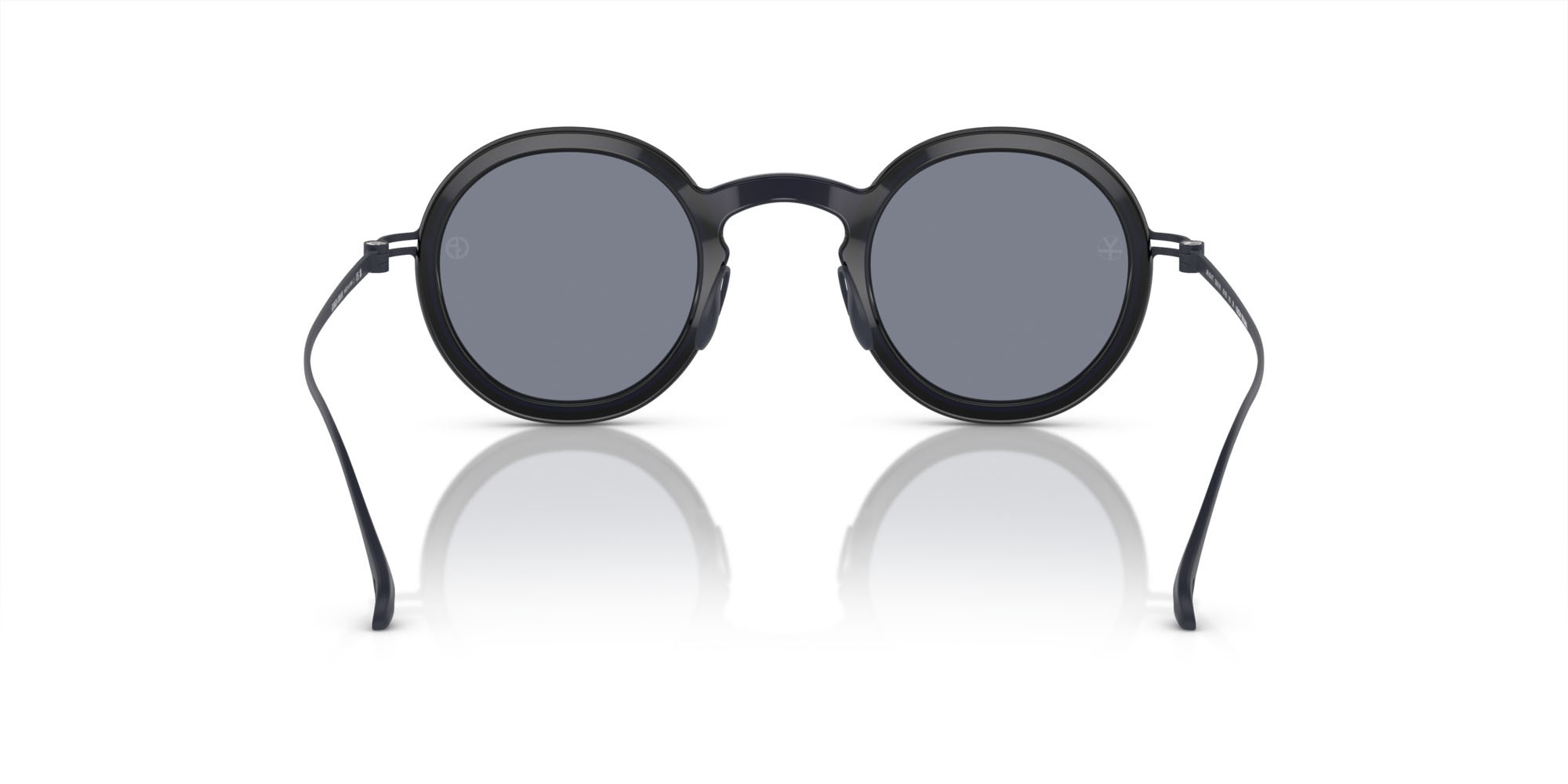 Sunglasses Giorgio Armani AR 6147T (335119) color blu trasparente lucido shape round lenses blu