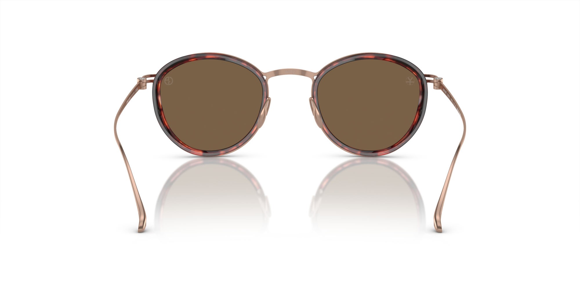 Sunglasses Giorgio Armani AR 6148T (333573) color havana lucido shape pantos lenses marrone scuro