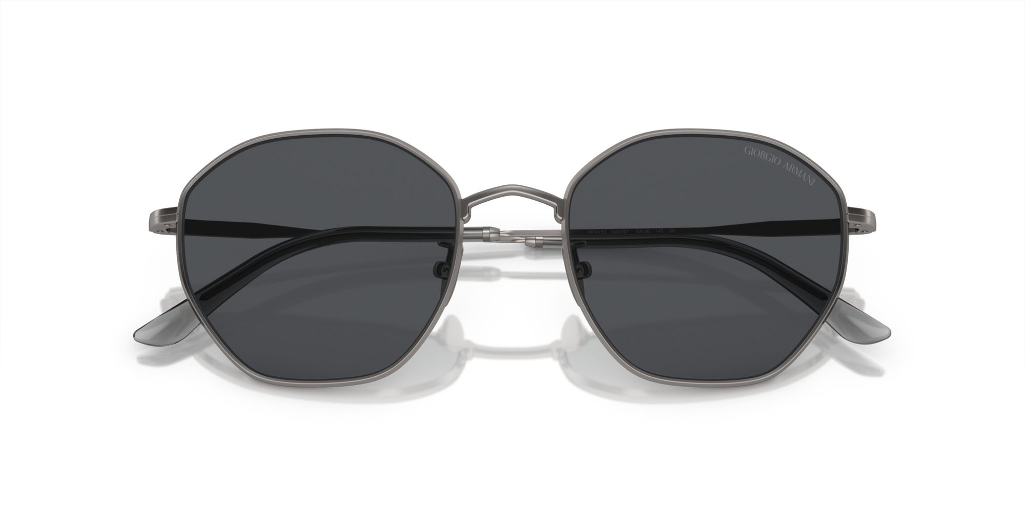 Sunglasses Giorgio Armani AR 6150 (300387) color gunmetal opaco shape square lenses grigio scuro