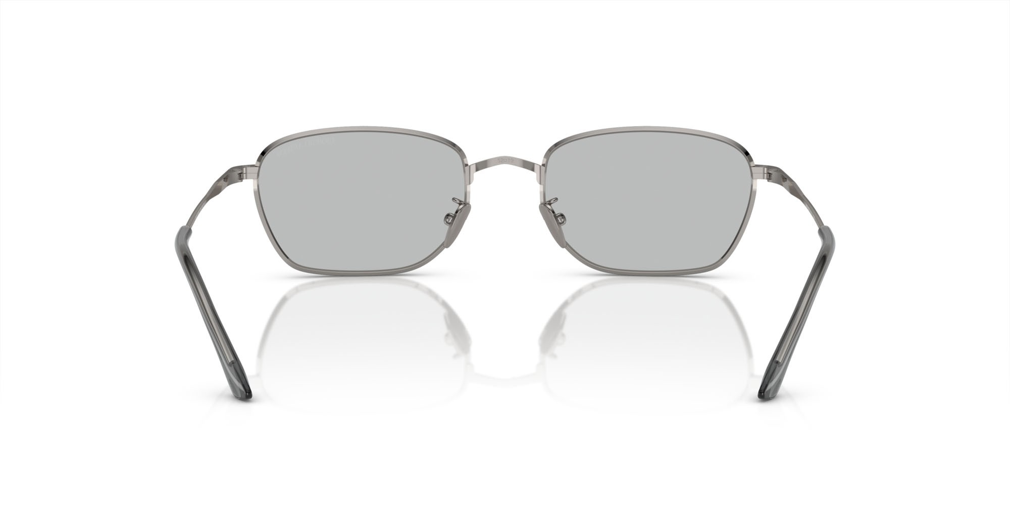 Sonnenbrillen Giorgio Armani AR 6151 (301087) farbe gunmetal form rechteckig gläser grigio chiaro