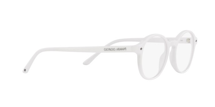 Brillen Giorgio Armani AR 7004 (5946) farbe matte white form pantos gläser demo lens