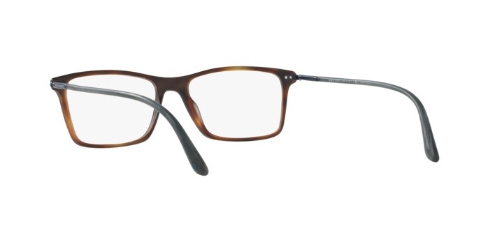 Eyeglasses Giorgio Armani AR 7037 (5570) color matte grey horn shape rectangle lenses demo lens