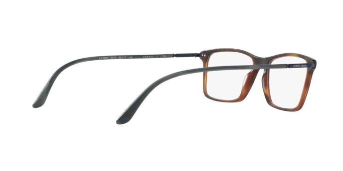 Eyeglasses Giorgio Armani AR 7037 (5570) color matte grey horn shape rectangle lenses demo lens