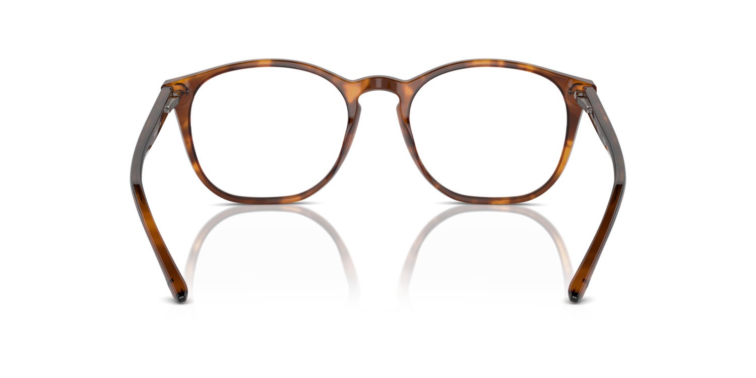 Eyeglasses Giorgio Armani AR 7074 (5988) color havana rosso shape pantos lenses lente demo