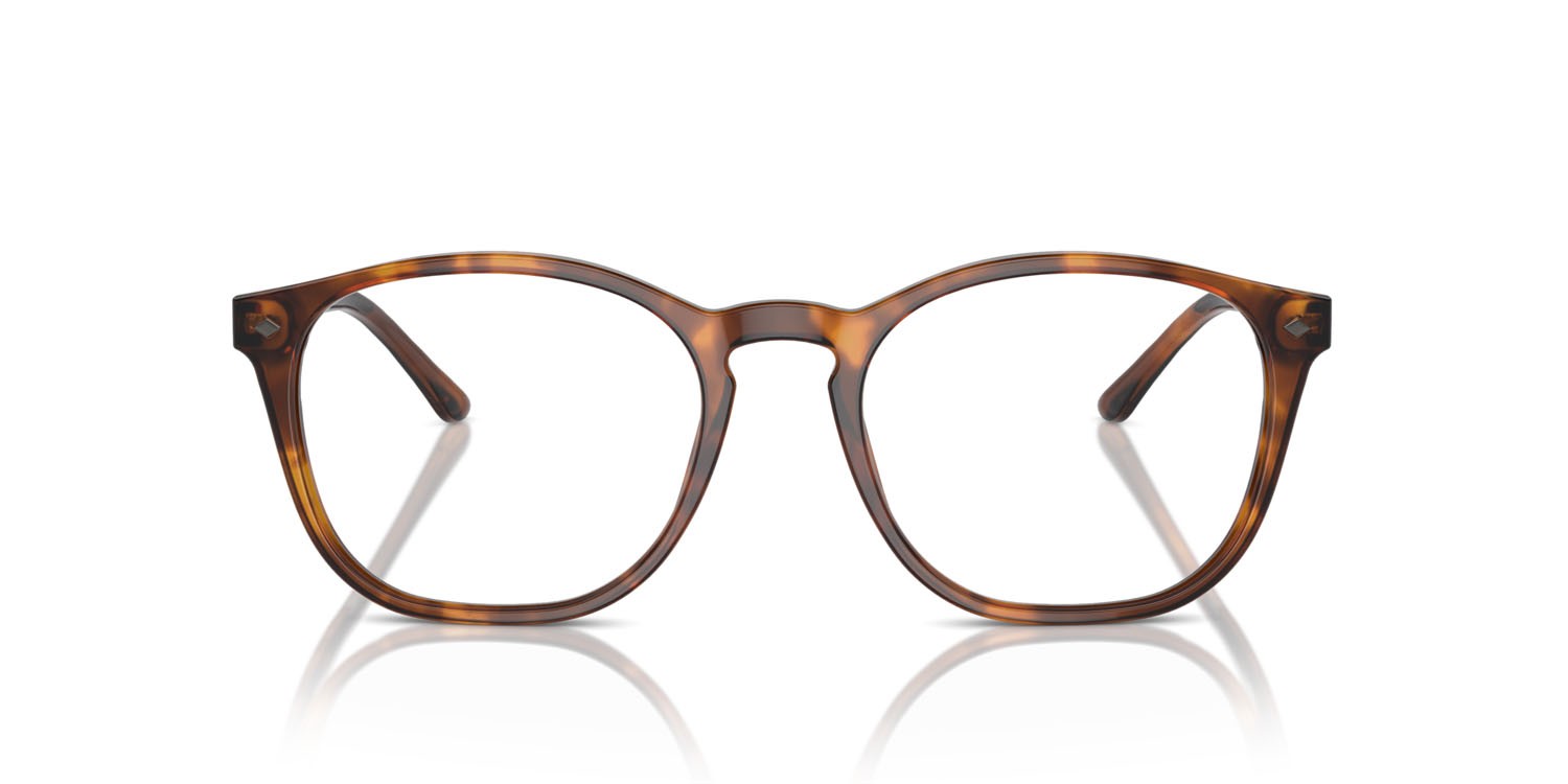Eyeglasses Giorgio Armani AR 7074 (5988) color havana rosso shape pantos lenses lente demo