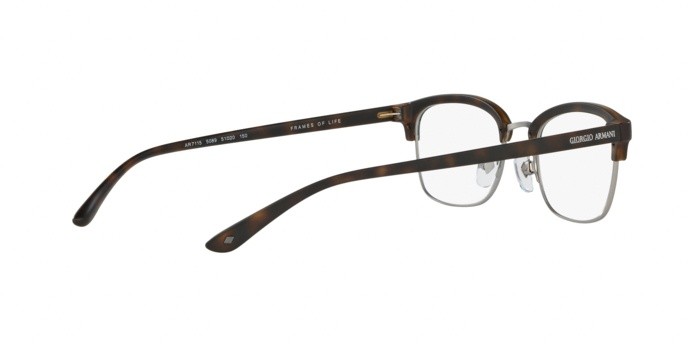 Eyeglasses Giorgio Armani AR 7115 (5089) color gunmetal/matte havana shape square lenses demo lens