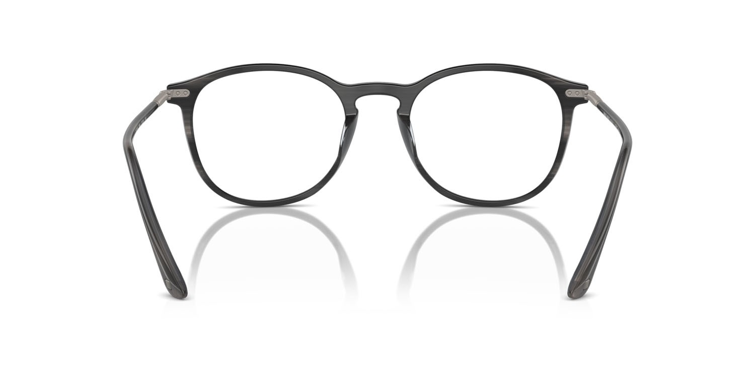 Eyeglasses Giorgio Armani AR 7125 (5964) color striato grigio shape pantos lenses lente demo