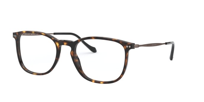 Brillen Giorgio Armani AR 7190 (5026) farbe dark havana form rechteckig gläser demo lens