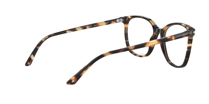 Occhiali da vista Giorgio Armani AR 7192 (5847) colore brown havana forma quadrato lenti demo lens