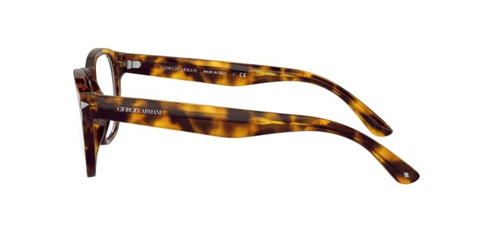 Brillen Giorgio Armani AR 7194 (5092) farbe yellow havana form quadratisch gläser demo lens