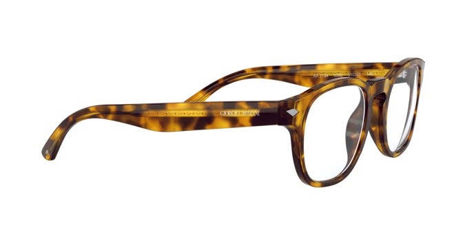 Brillen Giorgio Armani AR 7194 (5092) farbe yellow havana form quadratisch gläser demo lens