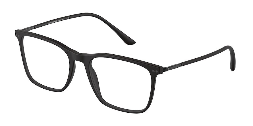Occhiali da vista Giorgio Armani AR 7197 (5042) colore matte black forma quadrato lenti demo lens