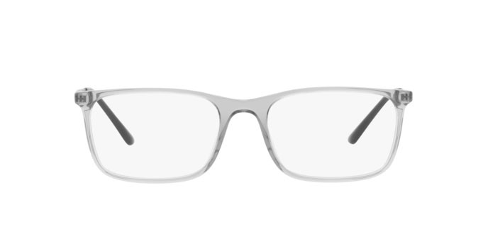 Brillen Giorgio Armani AR 7199 (5914) farbe transparent grey form rechteckig gläser demo lens