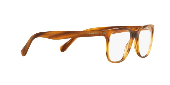 Brillen Giorgio Armani AR 7211 (5903) farbe striped honey form quadratisch gläser demo lens