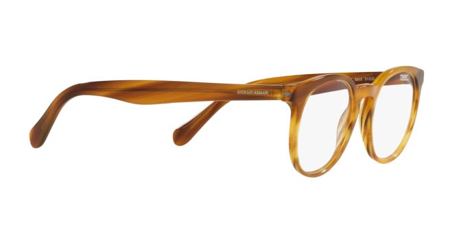Eyeglasses Giorgio Armani AR 7214 (5903) color striped honey shape pantos lenses demo lens
