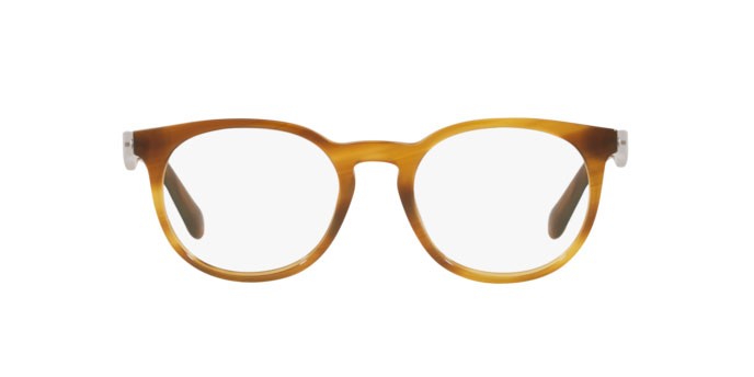 Eyeglasses Giorgio Armani AR 7214 (5903) color striped honey shape pantos lenses demo lens