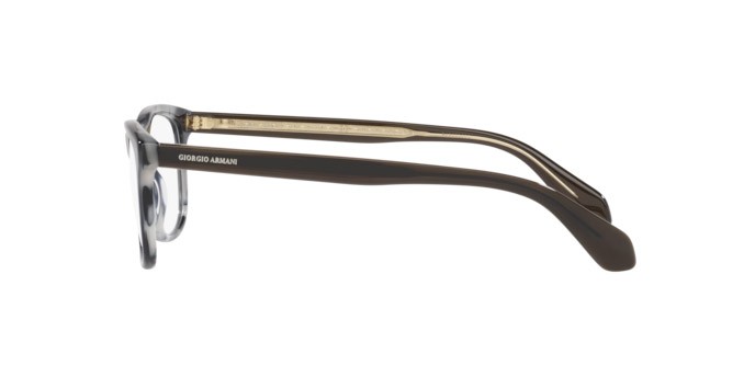 Brillen Giorgio Armani AR 7215 (5943) farbe opal striped grey form rechteckig gläser demo lens
