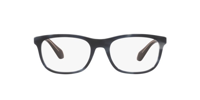 Brillen Giorgio Armani AR 7215 (5943) farbe opal striped grey form rechteckig gläser demo lens