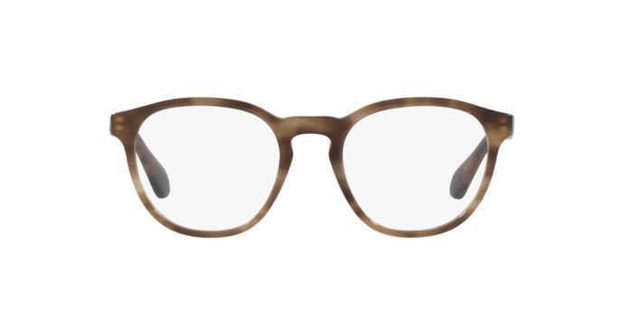 Brillen Giorgio Armani AR 7216 (5942) farbe opal striped brown form pantos gläser demo lens