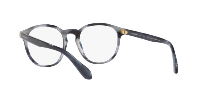 Eyeglasses Giorgio Armani AR 7216 (5943) color opal striped grey shape pantos lenses demo lens