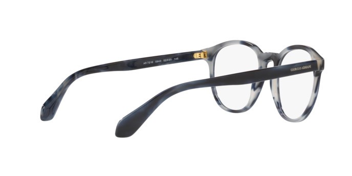 Eyeglasses Giorgio Armani AR 7216 (5943) color opal striped grey shape pantos lenses demo lens