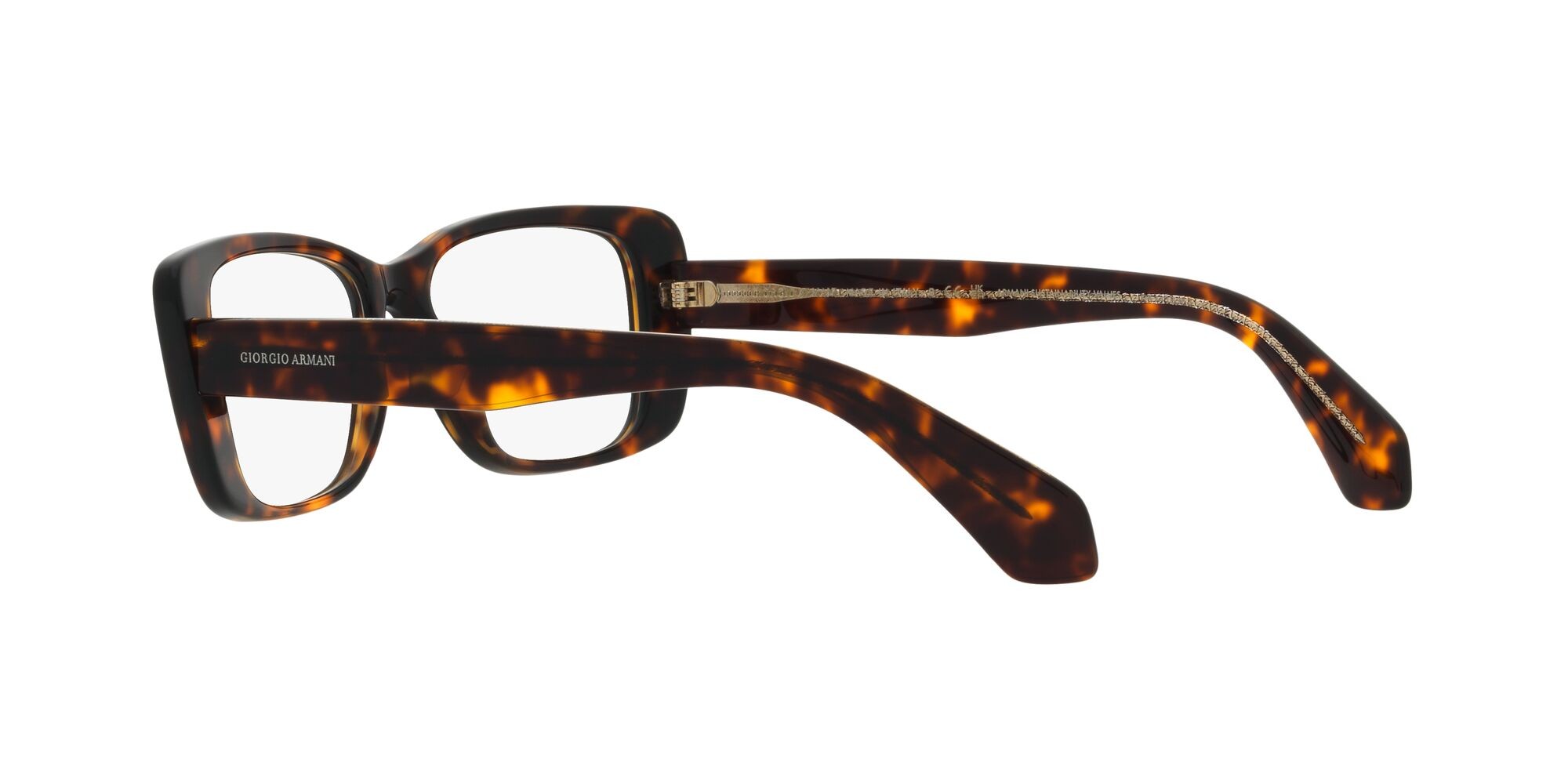 Brillen Giorgio Armani AR 7226 (5879) farbe havana form rechteckig gläser lente demo