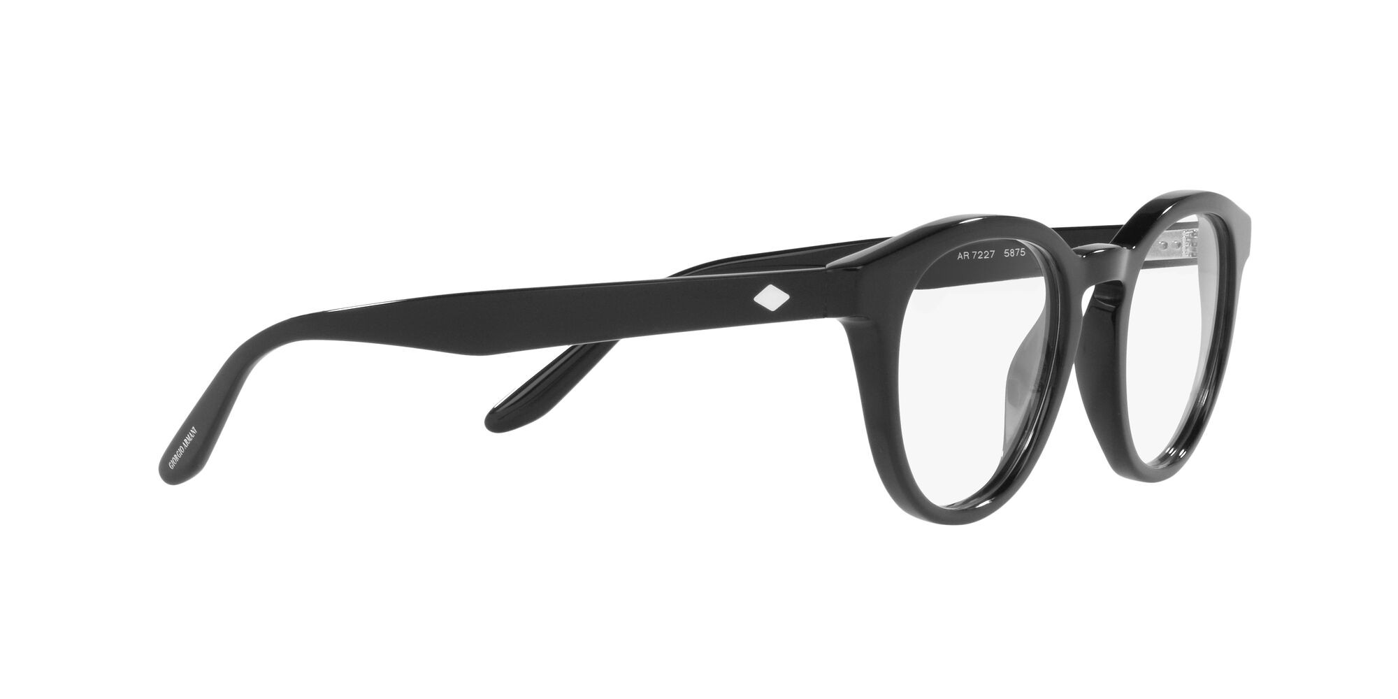 Eyeglasses Giorgio Armani AR 7227 (5875) color nero shape pantos lenses lente demo