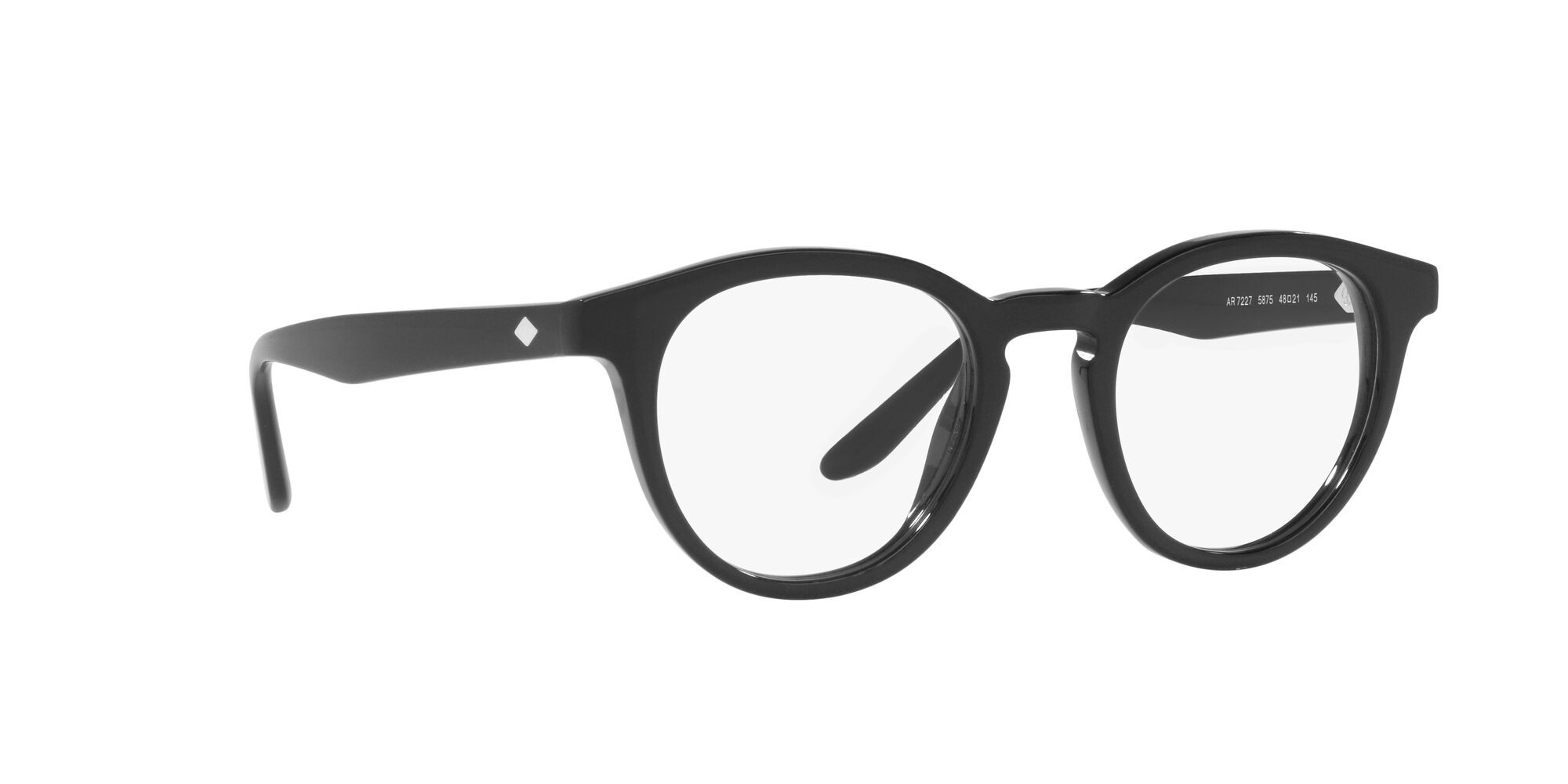 Eyeglasses Giorgio Armani AR 7227 (5875) color nero shape pantos lenses lente demo