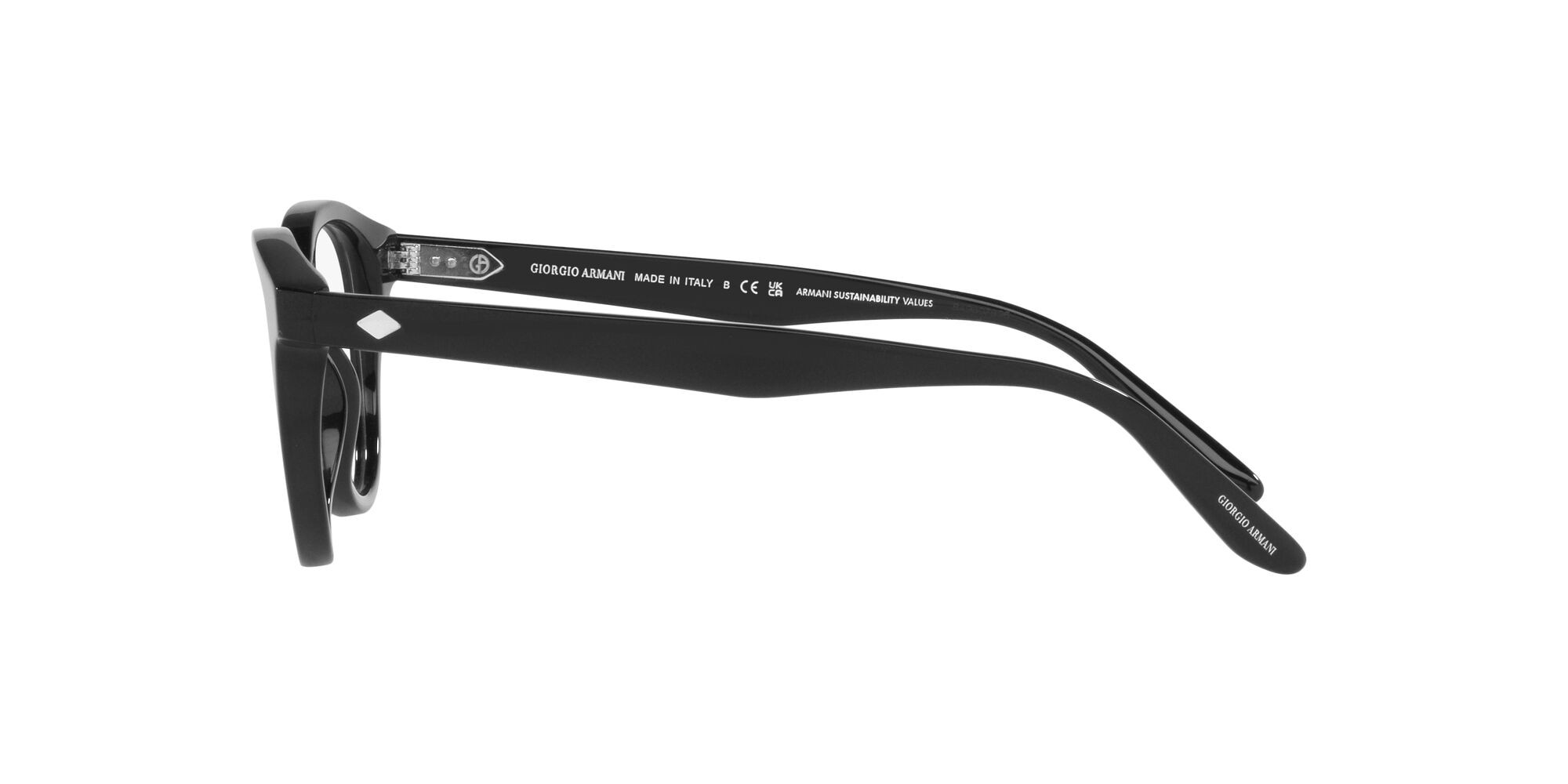 Eyeglasses Giorgio Armani AR 7227 (5875) color nero shape pantos lenses lente demo