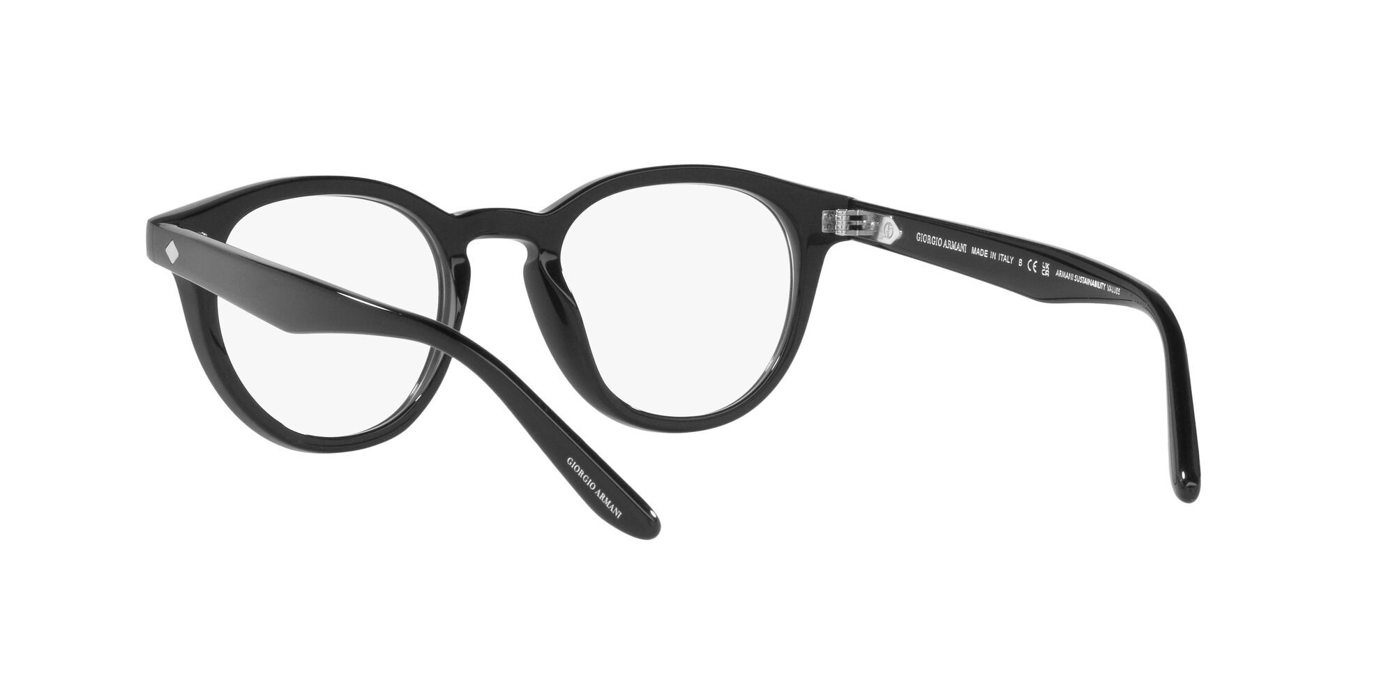 Eyeglasses Giorgio Armani AR 7227 (5875) color nero shape pantos lenses lente demo