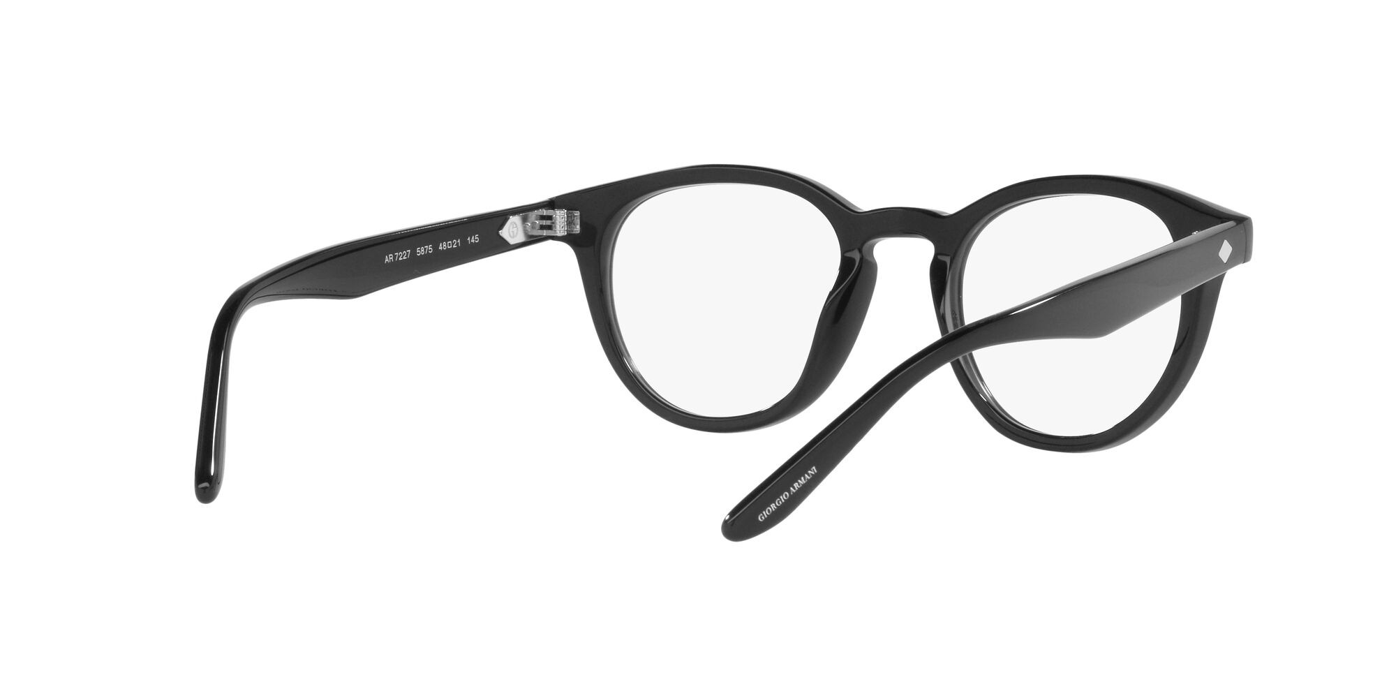 Eyeglasses Giorgio Armani AR 7227 (5875) color nero shape pantos lenses lente demo
