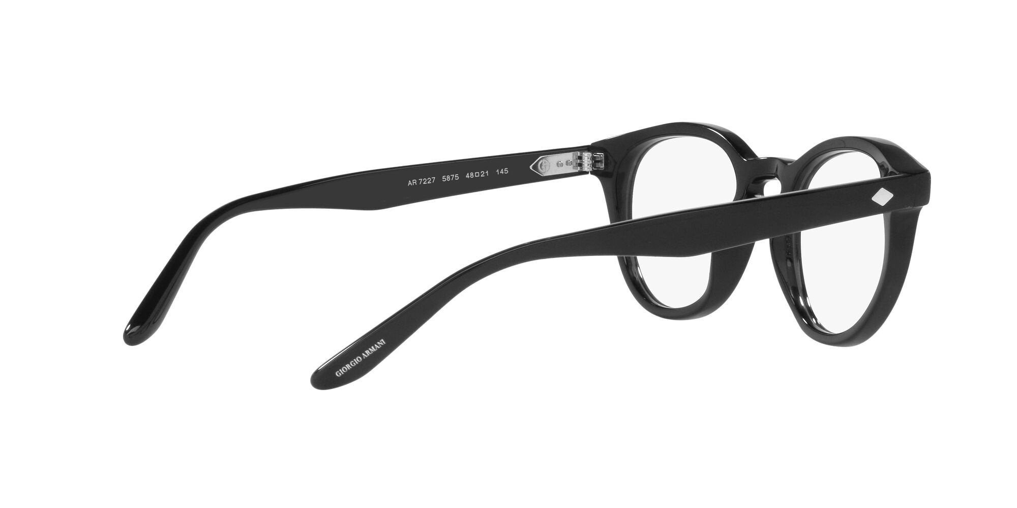 Eyeglasses Giorgio Armani AR 7227 (5875) color nero shape pantos lenses lente demo