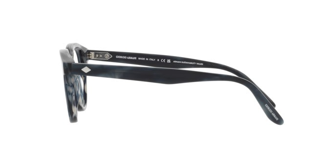 Brillen Giorgio Armani AR 7227 (5943) farbe striato blu form pantos gläser lente demo