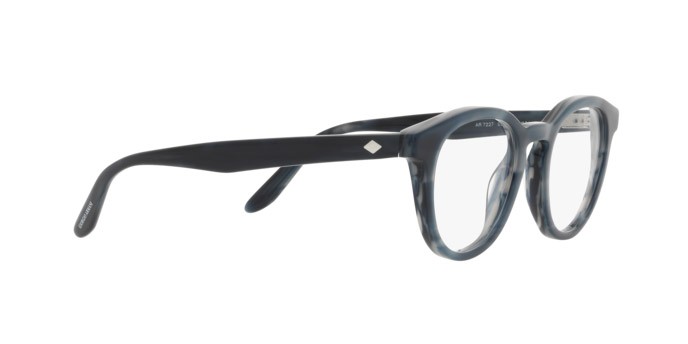 Brillen Giorgio Armani AR 7227 (5943) farbe striato blu form pantos gläser lente demo