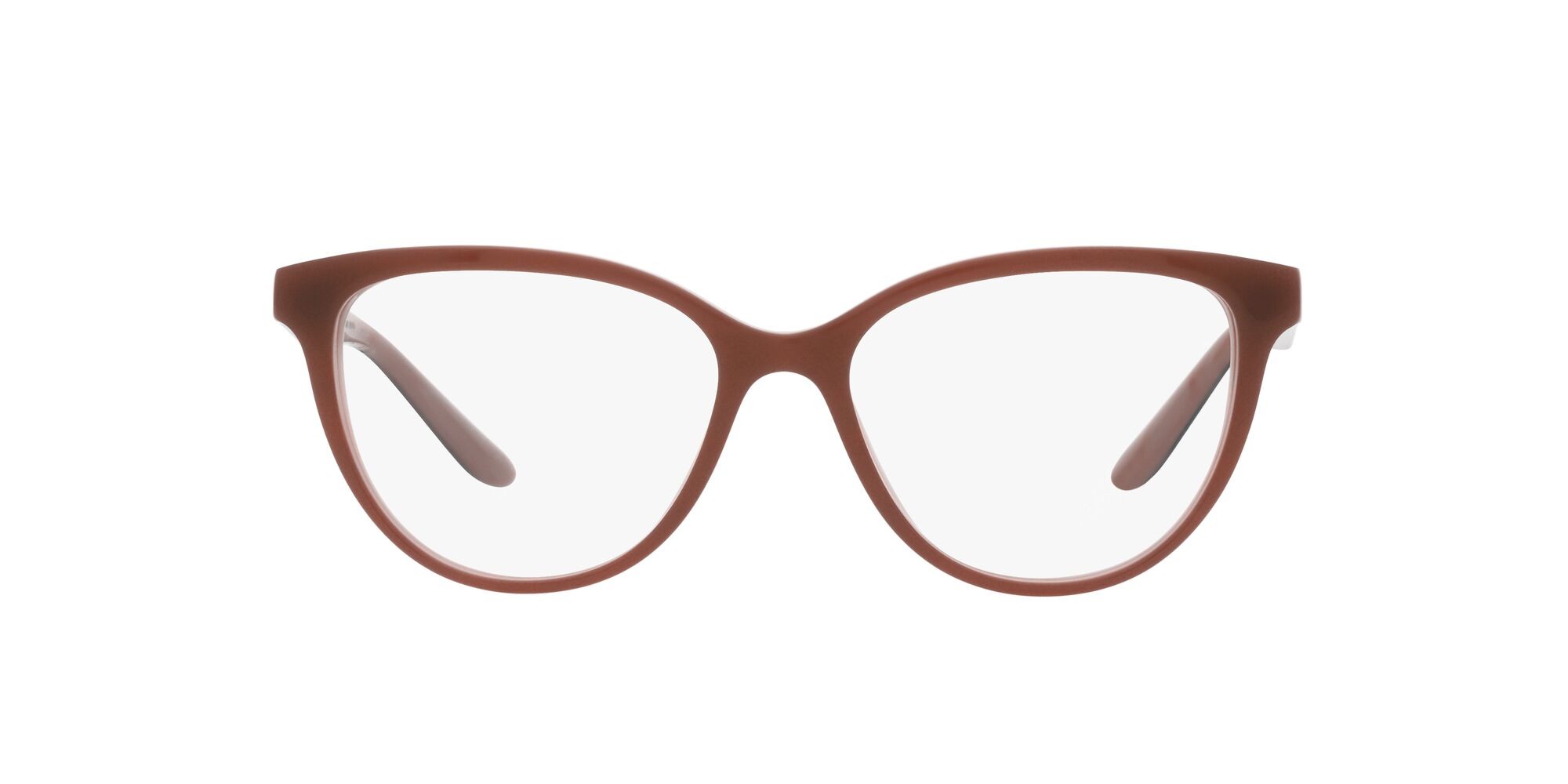 Eyeglasses Giorgio Armani AR 7228U (5969) color bilayer marble brown shape cat eye lenses lente demo