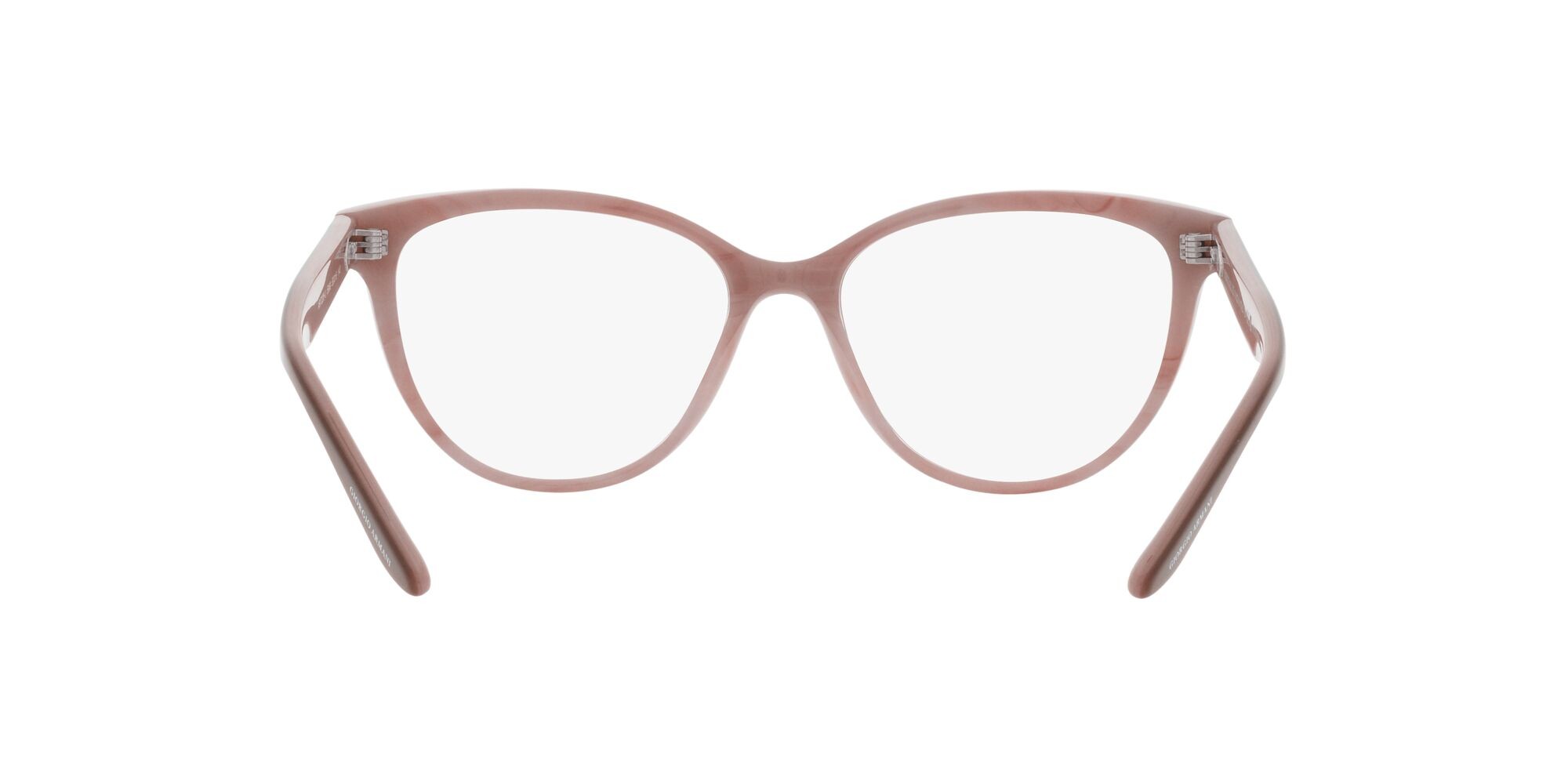 Eyeglasses Giorgio Armani AR 7228U (5969) color bilayer marble brown shape cat eye lenses lente demo