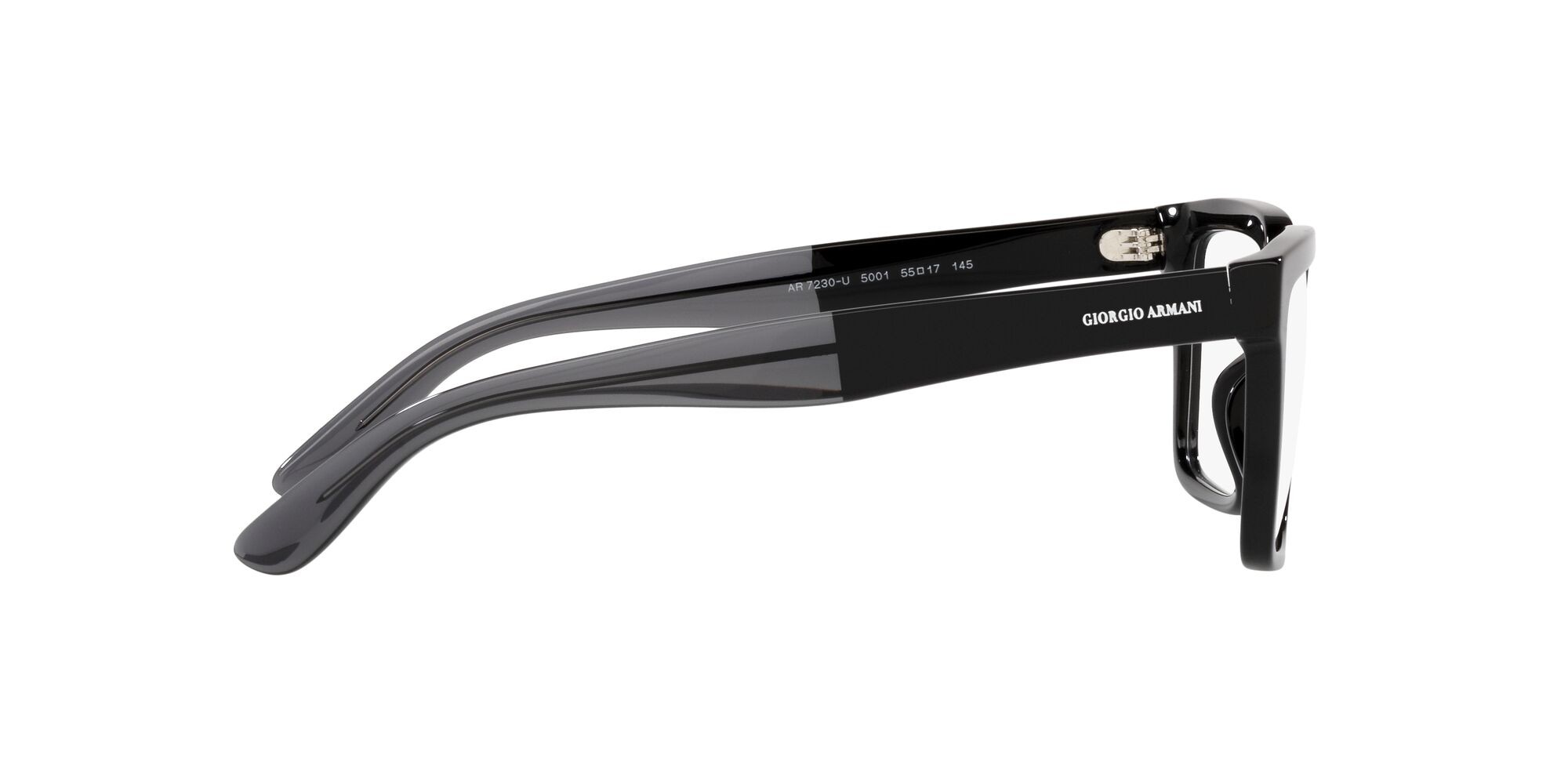 Brillen Giorgio Armani AR 7230U (5001) farbe nero form quadratisch gläser lente demo