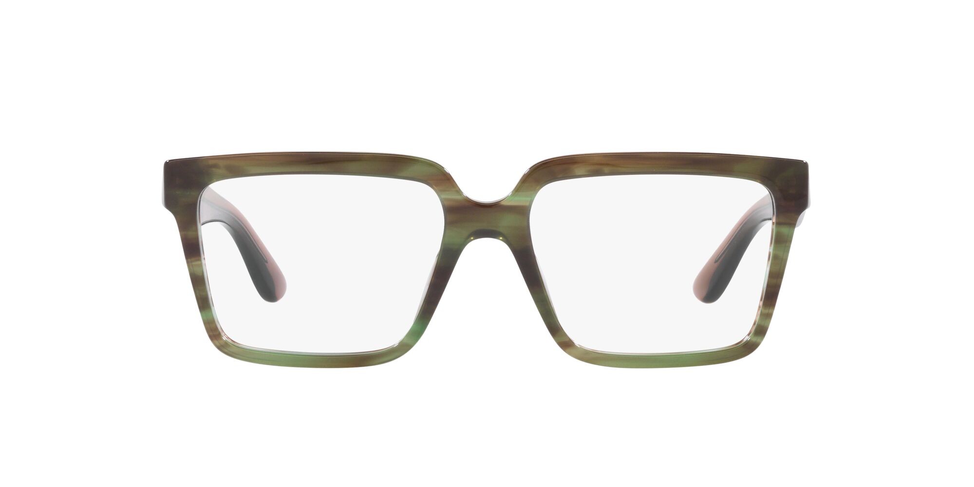 Brillen Giorgio Armani AR 7230U (5918) farbe striato verde form quadratisch gläser lente demo