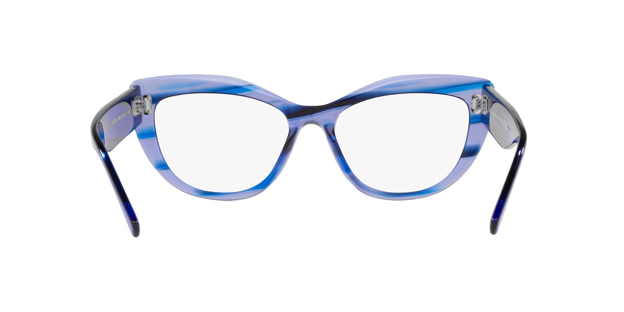 Occhiali da vista Giorgio Armani AR 7231 (5953) colore striato blu forma cat eye lenti lente demo