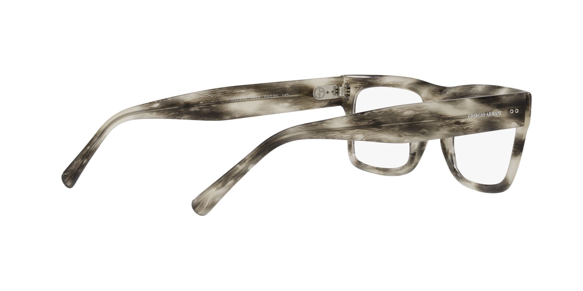 Brillen Giorgio Armani AR 7232 (5922) farbe grigio form rechteckig gläser lente demo